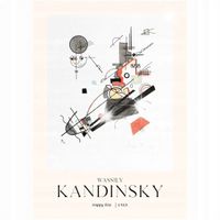 Plakat 59,4x42 A2 KANDINSKY abstrakcja artysta nowoczesny sztuka 20 WZORÓW