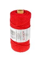 sznurek bawełniany czerwony 3mm x 100m (splot 21 nitek) sbw-102