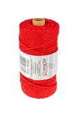 sznurek bawełniany czerwony 3mm x 100m (splot 21 nitek) sbw-102