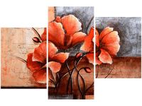 60 90CM OBRAZ 3 ELEM AUTORSKIE MAKI ŚCIENNY DRUK PŁÓTNO