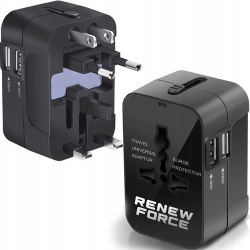 Uniwersalna Przejściówka ADAPTER Gniazda USA UK EU AUST Ładowarka USB na Arena.pl