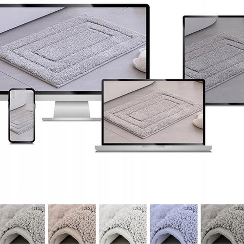 Dywanik Łazienkowy Chłonny z Mikrofibry Antypoślizgowy 80x50 cm na Arena.pl