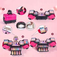 ZESTAW KOSMETYKÓW DO MAKIJAŻU I PAZNOKCI KUFEREK MAKE UP PREZENT DLA DZIECI