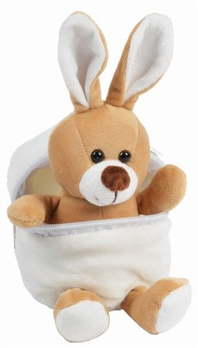 Pluszowy królik LUKAS, brązowy, czarny, biały na Arena.pl