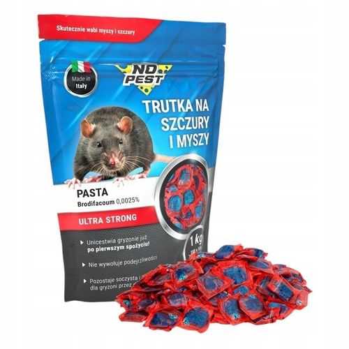 TRUTKA TRUCIZNA NA SZCZURY MYSZY GRYZONIE PASTA MOCNY ŚRODEK NO PEST na Arena.pl