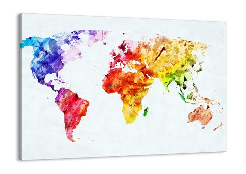 Obraz Na Płótnie - Mapa Kontynent - 70X50 Cm - Aa70X50-2799 na Arena.pl