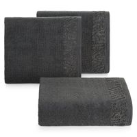 Ręcznik bawełniany Margo 30x50 cm stalowy z bordiurą