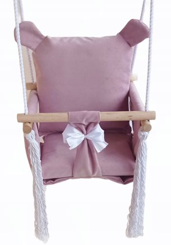 HUŚTAWKA DLA DZIECI miś kolor RÓŻOWY na Arena.pl