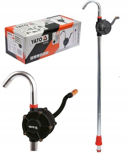 YATO POMPA POMPKA PALIWA OLEJU KORBĘ RĘCZNA BECZKI ALUM. 21L/min YT-07115 na Arena.pl