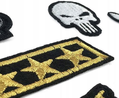 APLIKACJA TERMO naprasowanki naszywki aplikacje ZESTAW 20 naszywek na Arena.pl