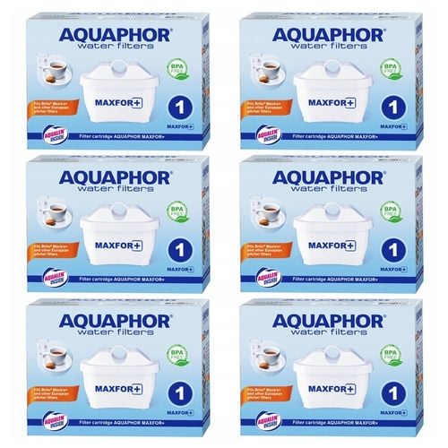 Wkłady filtrujące do dzbanka, filtry do wody Aquaphor Maxfor plus+, 6 na Arena.pl