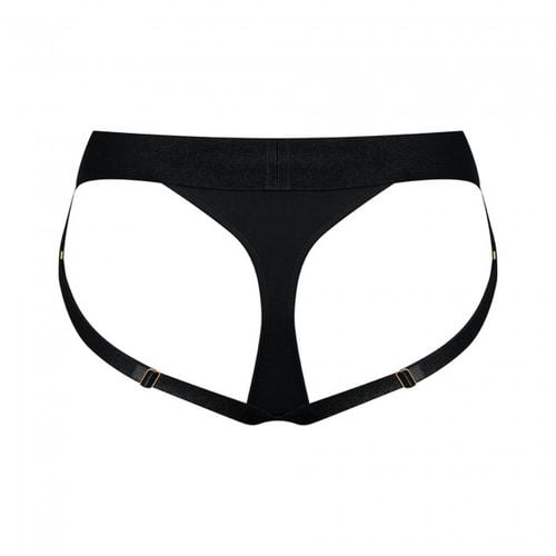 Uprząż Strapon Push Up Czarne Elastyczne Stringi L na Arena.pl