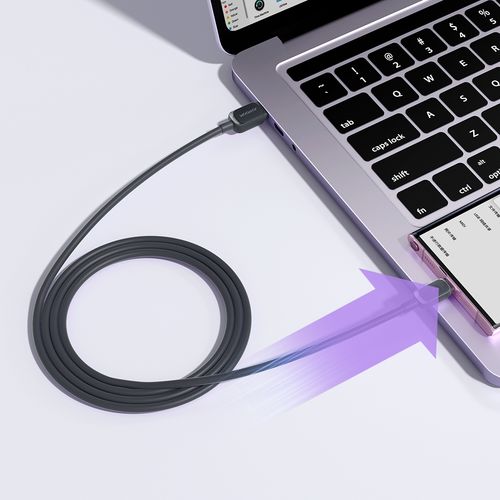 kabel przewód usb - usb-c 3a 1.2m czarny na Arena.pl