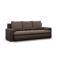 Kanapa rozkładana, Bosco, plecionka, ekoskóra, 222x96x92 cm| TYLETEGOTU