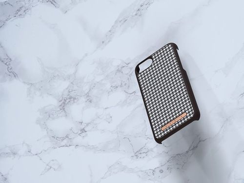 Materiałowe etui do iPhone SE 2020/8/7 (Dark Brown Pattern 2) na Arena.pl