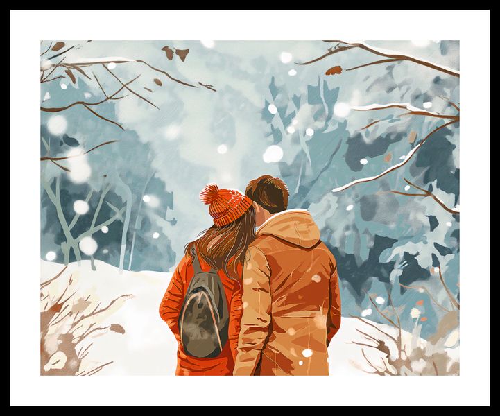 Plakat 50x40cm Razem w Śniegu zdjęcie 3