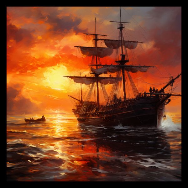 Plakat 40x40cm Ogień na Wodzie zdjęcie 2