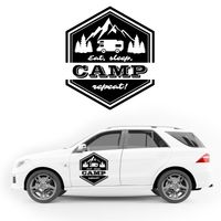 NAKLEJKA NA SAMOCHÓD napis KAMPER przyczepę kempingową camper auto 35 cm
