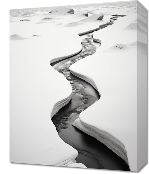 Obraz 40x50cm Szczeliny Mrozu zdjęcie 1