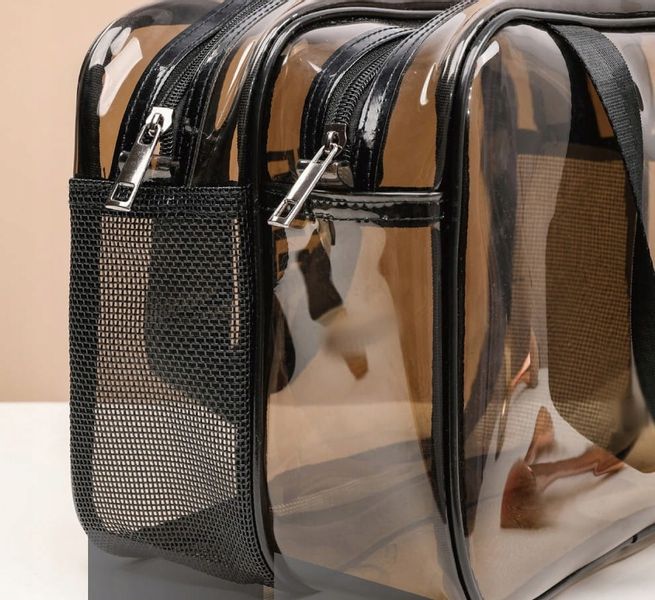 Torba Do Samolotu Ryanair Kosmetyczka 2 Zamki Pcv zdjęcie 9