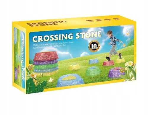 KAMIENIE BALANSUJĄCE SWIECĄCE TRENING RÓWNOWAGI SENSORYCZNE OGRODOWE 10szt. na Arena.pl