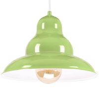 BULMA 1 Lampa wisząca - Industrialna, metalowa, zielona 1xE27