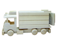 skarbonka drewniana tir   24 x 12 cm.    p510
