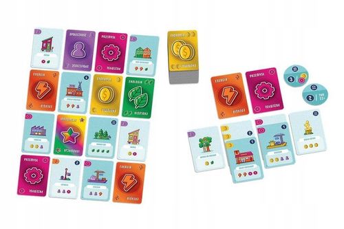 Point City gra planszowa KARCIANA rodzinna budowa miasta RODZINNA 10+ na Arena.pl