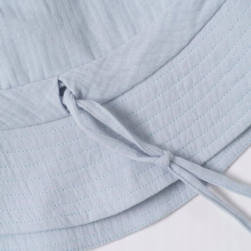 Kapelusz męski muślinowy bucket hat Chł. Błękit M na Arena.pl