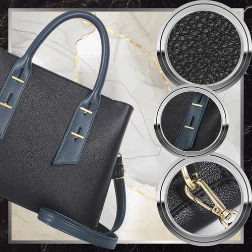 Torebka Skórzana Damska Czarna Na Ramię Torba Elegancka Pojemna Klasyczna na Arena.pl