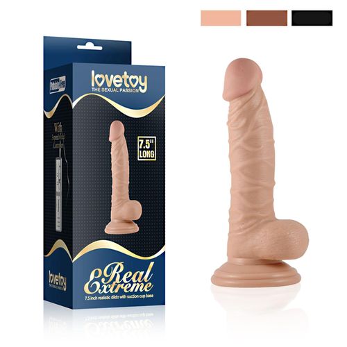 7.5"" real extreme vibrating dildo flesh na Arena.pl