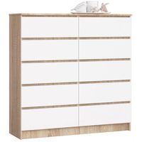 Komoda do salonu, sypialni, STILO, 10 szuflad, 120x40x121 cm | TYLETEGOTU