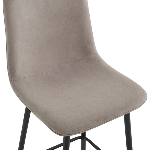 Krzesło barowe loft Nova H110 hoker taupe velvet na Arena.pl