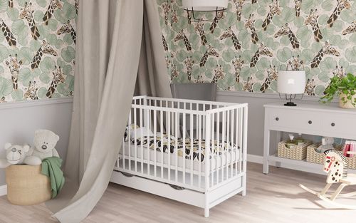 Łóżeczko szuflada MAGDA BIAŁA TAPCZANIK na Arena.pl