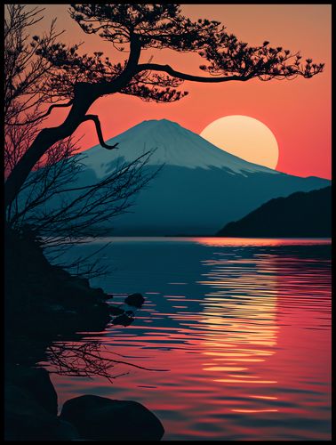 Plakat 75x100cm Góra Wieczorem na Arena.pl