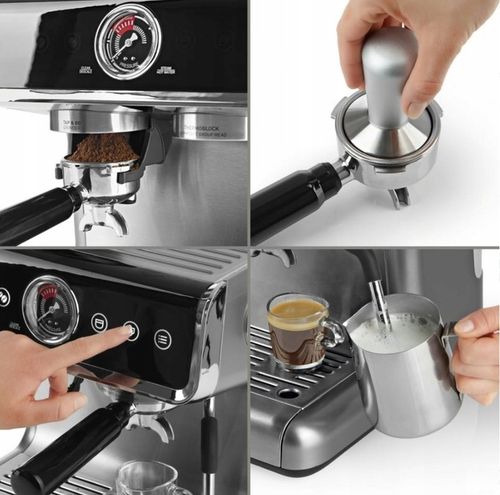 CIŚNIENIOWY EKSPRES DO KAWY Z MŁYNKIEM I SPIENIACZEM BEEM Grind Profession na Arena.pl