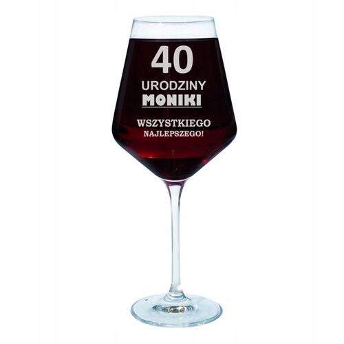 KIELISZEK DO WINA Z GRAWEREM prezent dla przyjaciółki żony urodziny 18-99 na Arena.pl
