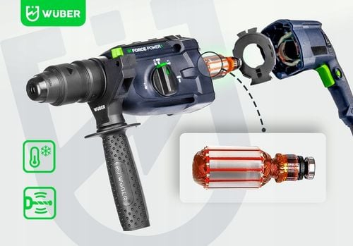 MŁOTOWIERTARKA UDAROWA 4000BPM 4J WIERTARKA 2500W 230V SDS+SAMOZACISK na Arena.pl