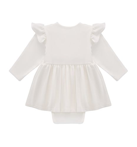 Body z sukienką ecru falbanka 86 na Arena.pl