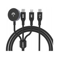 3w1 Kabel przewód USB-C - USB-C / iPhone Lightning / ładowarka do Apple