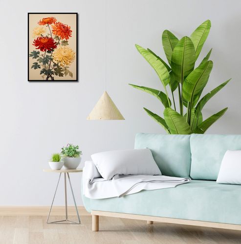 Plakat 40x55cm Tańczące Chryzantemy na Arena.pl