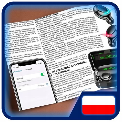 SŁUCHAWKI BEZPRZEWODOWE BLUETOOTH 5.1 F9 - PRO MODEL 2023 TWS + POWERBANK na Arena.pl