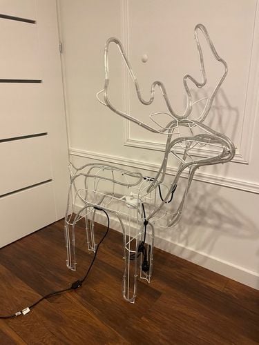 Renifer LED Świąteczny Świecący Figurka Na Zewnątrz XL 85 Duży Niebieski na Arena.pl