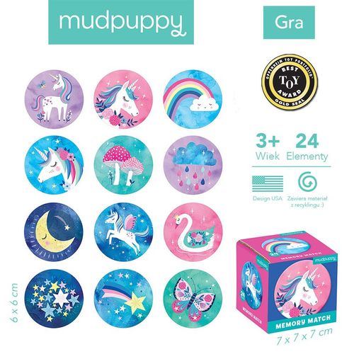 Mudpuppy Gra Mini Memory Magiczne jednorożce na Arena.pl