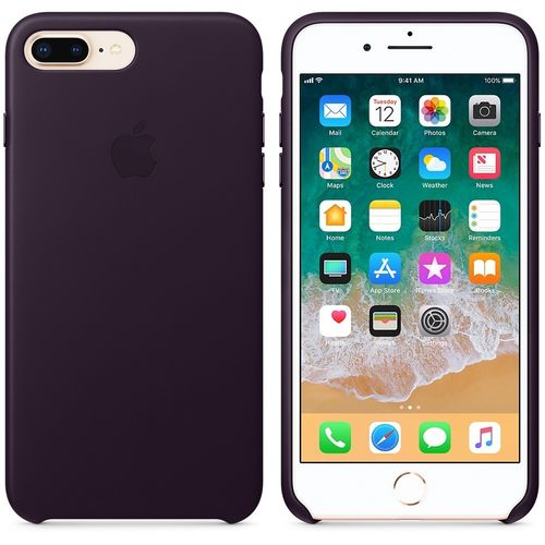 Apple iPhone 8 Plus / 7 Plus Leather Case - Dark Aubergine na Arena.pl