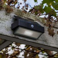 Zewnętrzna LAMPA solarna ARROW 6910601335 Lutec ogrodowa OPRAWA elewacyjna LED 2W 5000K outdoor IP44 szara