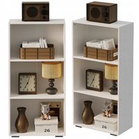 Regał na książki biurowy półki nowoczesny loft biały wysoki do salonu 120cm