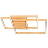 Złota lampa sufitowa Pico LED 42W 3000K metalowa do przedpokoju