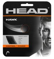 Naciąg tenisowy Head Hawk 1,25 mm / 12 m czarny