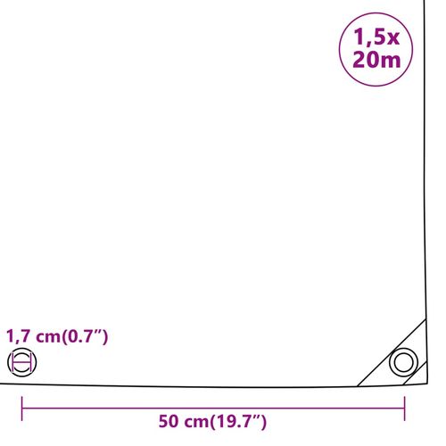 Plandeka 650 g/m², 1,5 x 20 m na Arena.pl